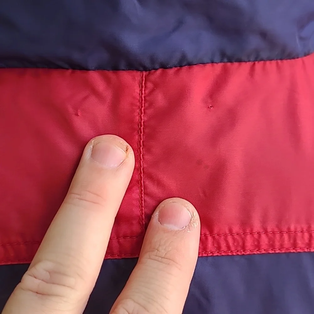 NIKE Respect the Game Navy‎ Red Green Block Mens XL Windbreaker Jacket VTG RARE